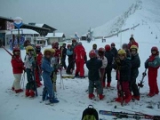 A la station, il neige