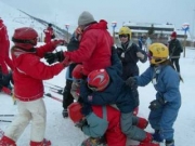 Bataille dans la neige avec Fabrice le moniteur